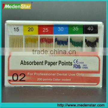 High Quality ISO standard Dental Absorbent Paper Points AP