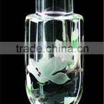 artificial flower glass vase crystal tall glass flower vase