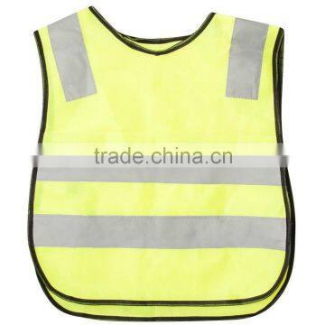 Kids Traffic Safety Neon Yellow Warning Reflective Vest