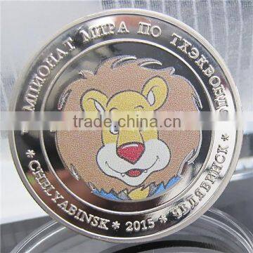 Russian Custom Metal Coin / Animals Cheap Custom Coins / Taekwondo Championships Souvenir Coin