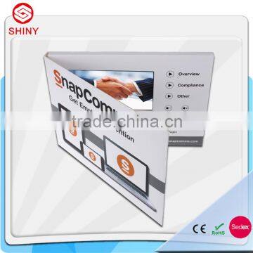 2015 hot sale Factory supplied video greeting card with 2.4", .4.3" , 5", 7" LCD screen