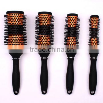 Professional waist hair brush rubber handle hair brush