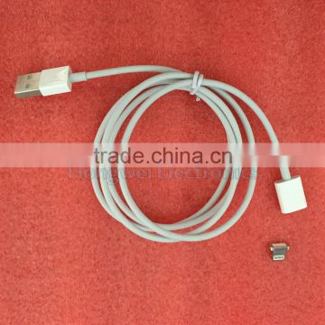 White ABS FCC UL CE ROHS certificate magnetic removable lightnin connector lightnin cables compatible with iOS 9