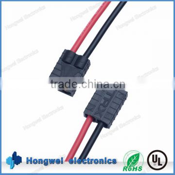 Custom electronic cable harness 14awg silicone wire to TRX female plug battery wire assembly