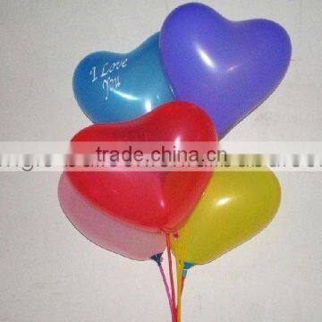 heart shaped latex balloon