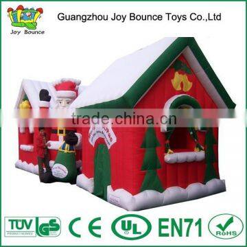 outdoor inflatable christmas, christmas inflatable santa house on sell,christmas house