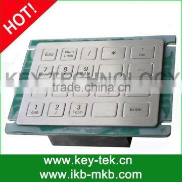 Plug and play metal keypad with electronic controller with USB interface