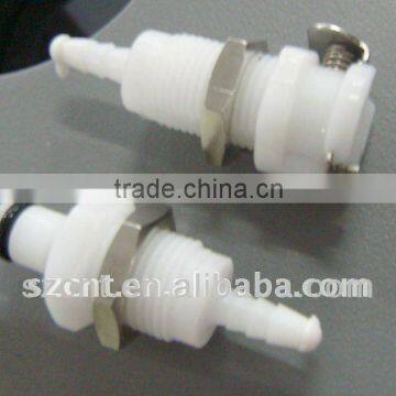 Plastic gas path medical connectors