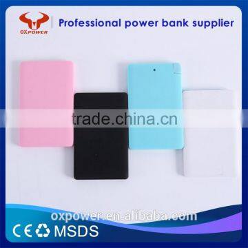 2016 Professional Factory Cheapest Price Fast Charging Slim and Portable Power Bank 4000mah
