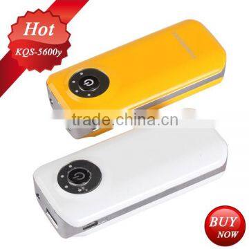 camera design UV painting 5600mAh portable mobile phone power bank charge