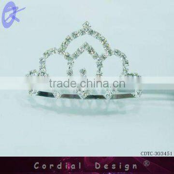 2013 New Design Fashion Jewelry Mini Tiara Combs For Baby Hair Accessory