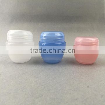 Wide mouth plastic cosmetic packaging cream jar/cosmetics cream empty jar