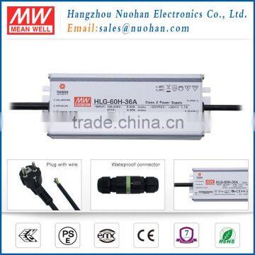 Meanwell HLG-60H-36A 36V 60w led driver 36v dimmable led driver