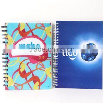 spiral PP cover advertising office bussiness PVC cover soft cover high quality stationery wenzhou cangnan notebooks