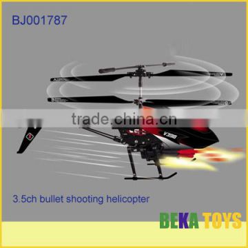 New item full tested wholesale black 3.5 ch infrared shooting helicopter