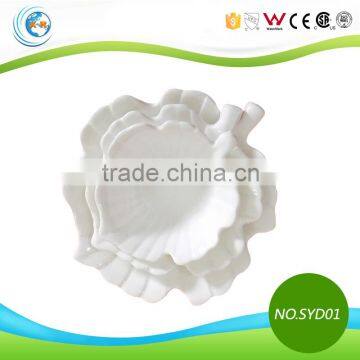 TC-SYD01 Wholesale Price White Ceramic Salad Plate