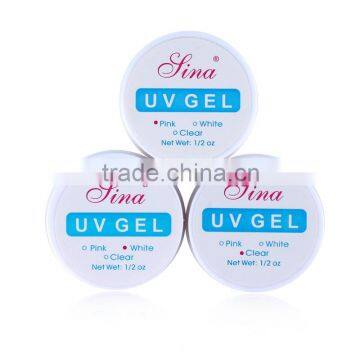 2015 top popular nail product 3 colors UV gel for UV nail gel polish