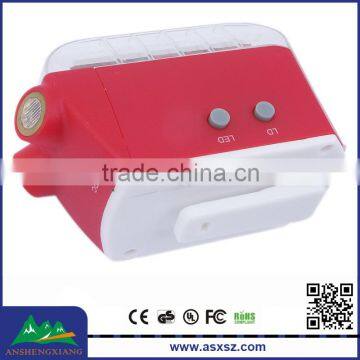 2015 hot sell novelty design 3 led red light and 3 led blue light safety laser tail led bicycle light