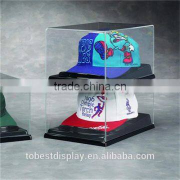 handmade fien craft clear acrylic baseball hat display case shenzhen factory