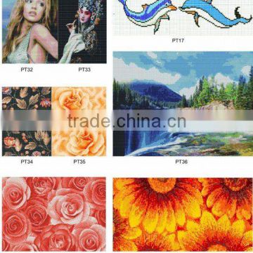 China Mosaic Mural Crystal Glass Mosaic Tile PT32