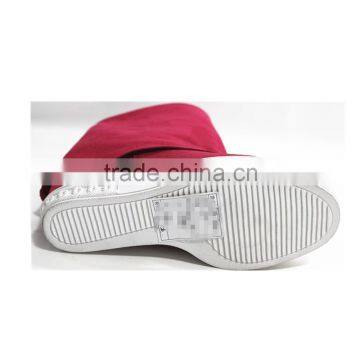 Fashion Design Hot Sale Rose Suede Hidden Heel Steel Toe Boots 2015 photo-5