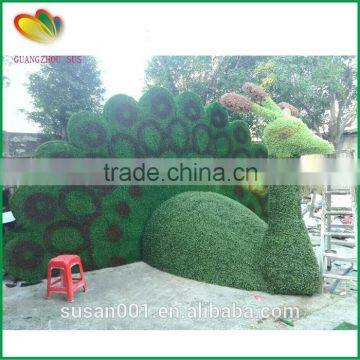 Garden decor artificial cartoon topiary animals plastic artificial topiary animal