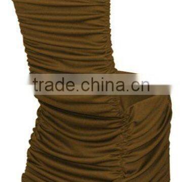 Shirred by spandex/nylon chair cover/fashion banquet chair cover