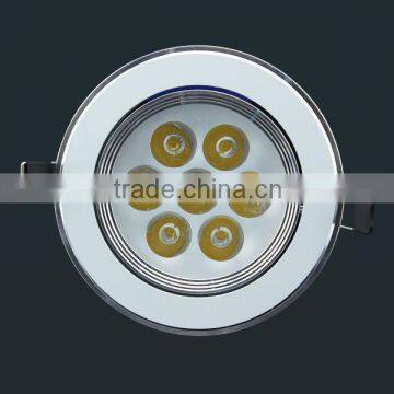 7W High Power Recessed Aluminum Led Down Light 2700k Warm White CE & RoHS Compliant