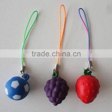 Factory custom eco-friendly promotional gifts pu foam key ring