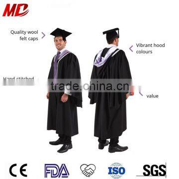 Aus and UK Pleated Graduation Gown