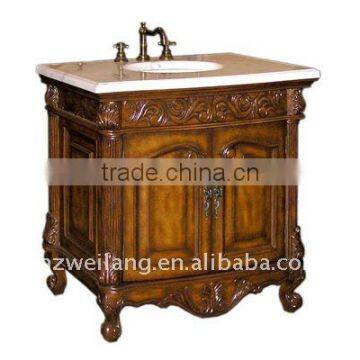 Hot sell European Antique Solid Wood Bathroom Vanity