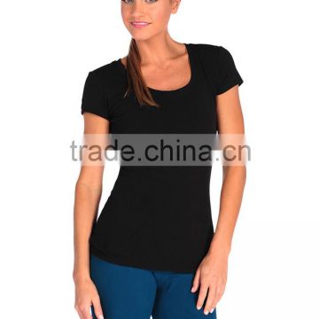 Wholesale Fitness Wear Gym Wear Sportswear Women's Sexy Tight T-shirt