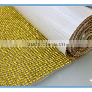 2014 Crystal rhinestone trimming mesh, rhinestone mesh trimming