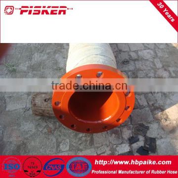 Flange rubber dredging hose