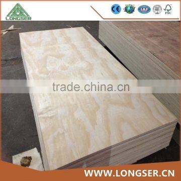 BB/CC Grade 11.5mm Natural Pine Wood Plywood To Korea