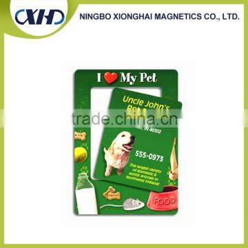 High quality cheap custom soft pvc fridge 3D magnetic photo frame