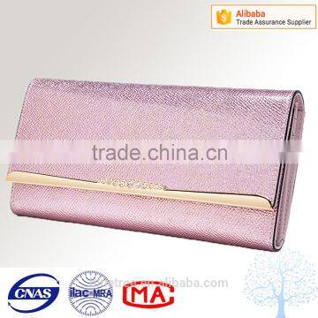 3 Fold Wallet in Shinny Pink Color,fashion and Elegant Style Feminine Wallet photo-2