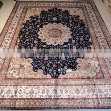 Handknotted bamboo and wool silk carpets handmade in China Better Carpet Factory