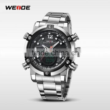WEIDE Quartz Watches Men Male Dress Clock Luxury Brand Sport Waterproof Stopwatch Alarm Stylish Casual Clock