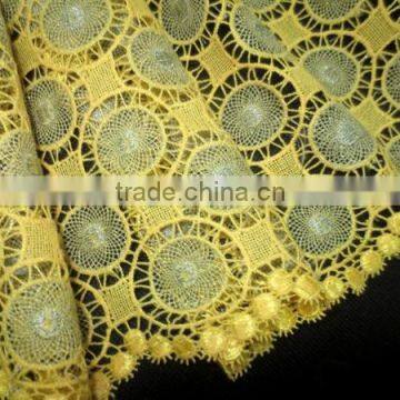 Korean Lace Fabric Guipure Lace Embroidery Fabric Custom Lace Fabric Wholesale photo-3