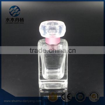 Square perfume glass bottle 50ml with pump and surlyn cap                        
                                                                                Supplier's Choice