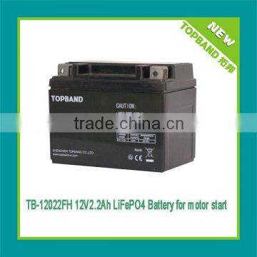 Professional grade 12V li-ion battery pack for motorcycle