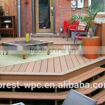 anti-slip waterproof outdoor use deck flooring private garden use synthetic deckings