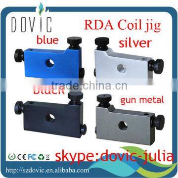 top selling !!! rda/rba atomizer coil jig with fast shipping,4colors available,black,siver,blue,and gun metal