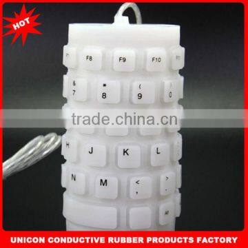 Hot selling silent silicone keyboard