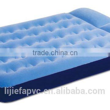 Hot! Inflatable sofa/bed, flocked inflatable bed, inflatable flocking double air bed