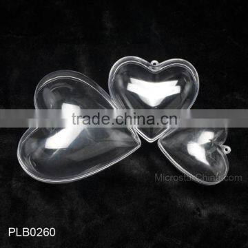 Christmas Wedding Party Decoration Heart Transparent Plastic Rubber Ball