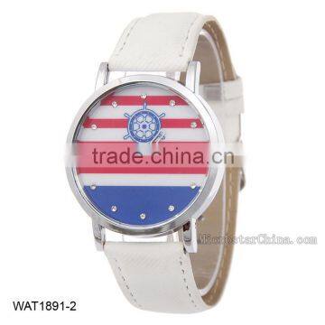 2016 Navy Blue Canvas Strap Wrist Watch photo-2