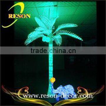 Artificial palm trees street motif light decoration