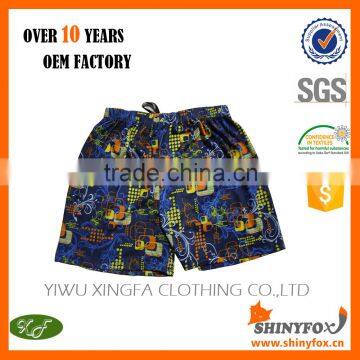 2016 newest china factory OEM sublimation 4 way stretch custom print mens swimwear/beachwear/board shorts